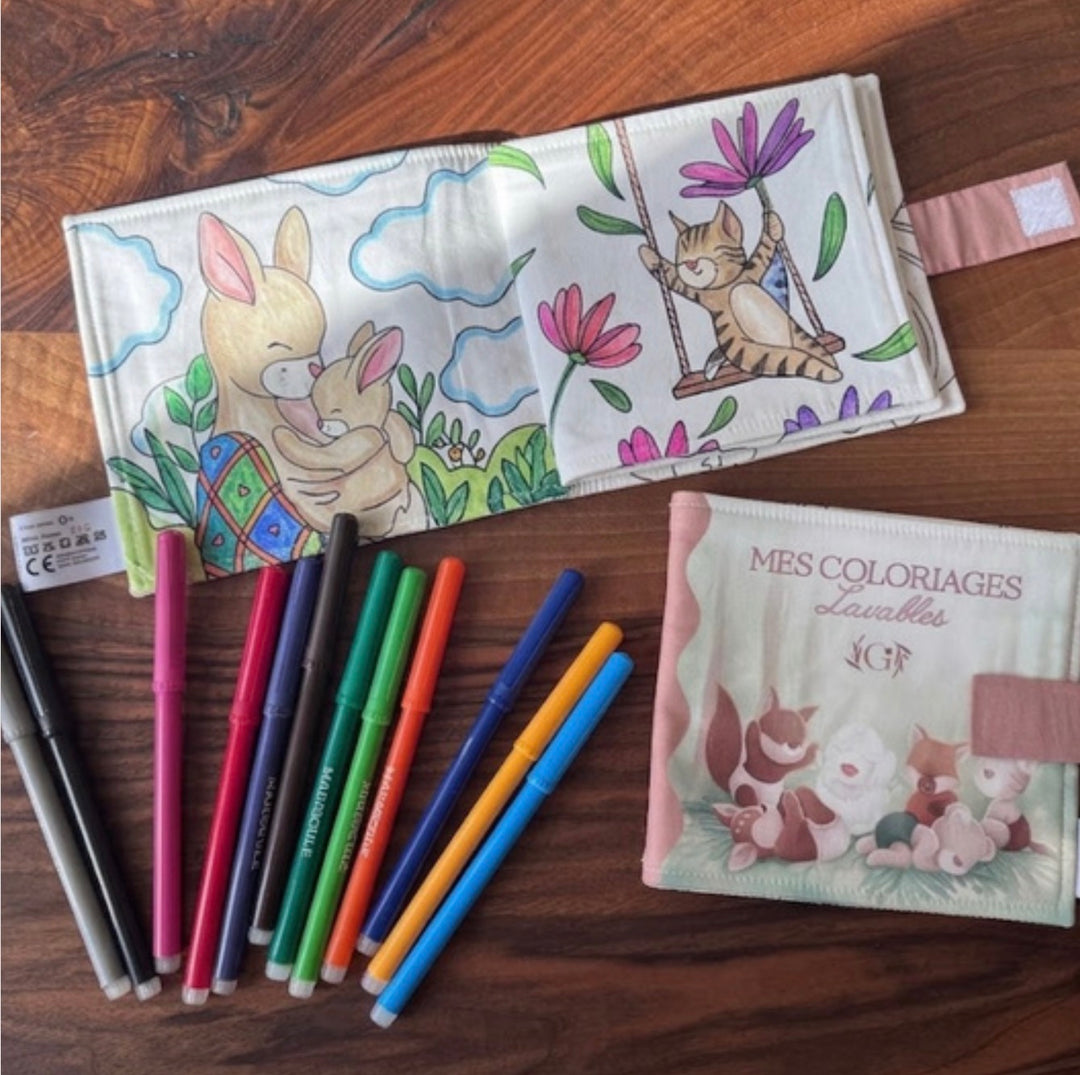 Livre de coloriage lavable